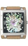 Ed Hardy Warrior Brown Cuff Kamikaze Dial Men's Watch #WAJP