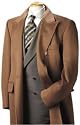 Men's Double Breasted Overcoat in Pure Cashmere