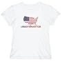 USA Gymnastics / MAP Sports Womens T-Shirt (White, Size Large)