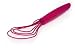 Orka All Silicone Flat Whisk.  Color Raspberry.