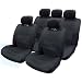 14pce Racing Mesh Universal Car Seat Covers - All Black