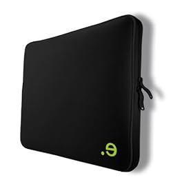Be.ez 100572 LA robe Sleeve for Macbook 13.3 (Black/Wasabi)