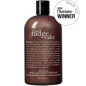 philosophy | classic fudge cake | high-foaming shampoo, shower gel & bubble bath