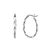 Sterling Silver 1"x1.5" Oval Twisted title=