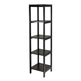 Hailey Tower Shelf, 5-Tier, Modular By Winsome Wood