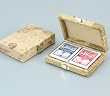 Map Printed Pvc Box Holds 2 Deck Of Cards - Poker Card Boxes