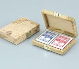 Map Printed Pvc Box Holds 2 Deck Of Cards - Poker Card Boxes