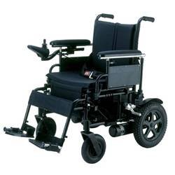 Drive Medical Cirrus Plus Folding Power Wheelchair with Footrest and Batteries, Black, 20
