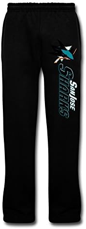 WEIKU NHL San Jose Sharks Logo Men's Sweatpants 3X Black