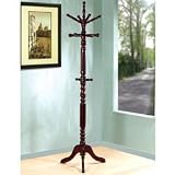 Coat Rack - Walnut Coat Tree coat tree; coat rack tree; coat and hat rack