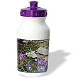 WhiteOak Photography Nature Scenes - Beauty of Simplicity Creek and flowers photo - Water Bottles