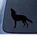 WOLF HOWLING - Dog Coyote - Car, Truck, Notebook, Vinyl Decal Sticker #1185 | Vinyl Color: Black