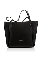 Calvin Klein Bolso asa de mano Shopping (Negro)