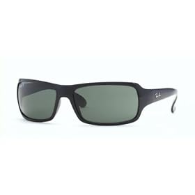 Ray Ban RB4075 601 58 Sunglasses Black Frame With Crystal Green Polarized Lens Size 61-16-135
