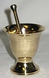 AzureGreen LMBS Mortar-pestle Brass Small