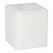 Candle Impressions CA10316WH 4-Inch Vanilla Scented Flameless Square Wax Candle, White