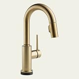 Delta 9959T-CZ-DST Trinsic Single Handle Pull-Down Bar/Prep Faucet Featuring Touch2O Technology - Champagne Bronze