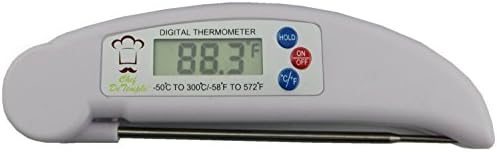 Chef DeTemple - Instant Read Digital Cooking Thermometer - Best Stainless Steel Probe for Candy, Meat, BBQ, Water and More - Eliminate the Guesswork Now!