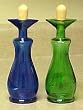 Olive Oil Cruet Set - 8 Oz Per Side - Built in Pour Spout - Italian Glass