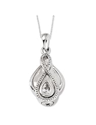 Tear Of Strength Ash Holder Necklace in Sterling Silver