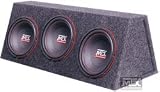 Truck Box Enclosure with Three 10 Woofers