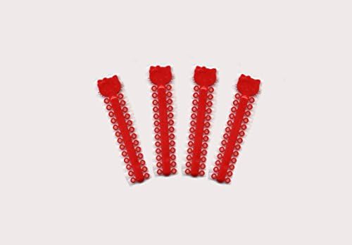 Dental Orthodontic Ligature/Elastic Ties. Pack of 40 Ties (Red)