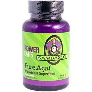 FREEZE DRIED BRAZILIAN ACAI BERRY POWER CAPS - 60 ORGANIC 1000MG DIETARY SUPPLEMENT CAPSULES