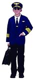 Jr. Airline Pilot with Cap, size 2/3, WITH OUT Glasses