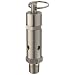 Kingston 112CR Series Stainless Steel ASME-Code Safety Valve, 25 psi Set Pressure, 1/4" NPT Male