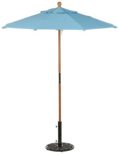 Sunbrella Market Umbrella 6' - Canvas Aruba Sunbrella Market Umbrella 6' - Canvas Aruba