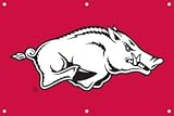 Arkansas Razorbacks Indoor/Outdoor Fan Banner 3 ft x 2 ft NCAA College Athletics Fan Shop Sports Team Merchandise