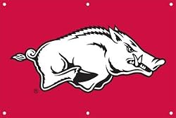 Arkansas Razorbacks Indoor/Outdoor Fan Banner 3 ft x 2 ft NCAA College Athletics Fan Shop Sports Team Merchandise