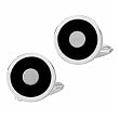 Sphere Shaped Onyx Men's Cufflinks