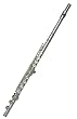 Hallelu HFL-200 Flute W/case Nickel Plated Keys 1 Year Warranty