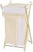 Picci Cortina Laundry Hamper in Cream and White