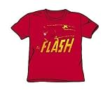 The Flash Speed Distressed Youth S/S T-shirt in Red by DC Comics