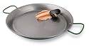 Paderno World Cuisine 18.5 Inch Polished Carbon Steel Paella Pan