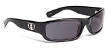 HOVEN HIGHWAY 12-0101 BLACK GLOSS HANDMADE ACETATE FRAME GREY LENS PLASTIC SUNGLASSES by 