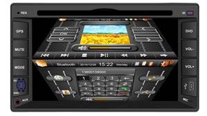 Fuxon U6202 7 zoll 3D Flip MENU Doppel-DIN DVD Receiver,im Armaturenbrett Navigation system,Eingebaut Digital TV,Eingebaut Bluetooth and Radio