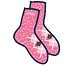 LIFE IS GOOD ARGYLE SNUGGLE SOCKS - WOMENS - O/S - DARK PINK