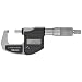 Mitutoyo 293-821 Digimatic LCD Micrometer, Ratchet Stop, 0-25mm Range, 0.001mm Graduation, +/-0.002mm Accuracy