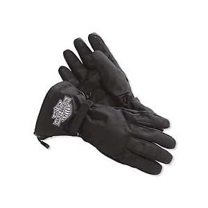 Harley-Davidson� Waterproof Nylon Gloves. Embossed reflective Bar and Shield logo. 98170-05VM