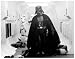 Star Wars Vader After Attack Black and White Print