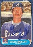 Steve Shields, Atlanta Braves Autographed Card