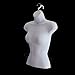 Female Torso Body Mannequin Form (Waist Long) - Great For Small And Medium Sizes - White