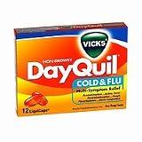 Search : Vicks Dayquil Nondrowsy Cold & Flu, Multisymptom Relief 12 ea