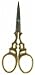 Allary Ultra Fine Gold Scroll Embroidery Scissors