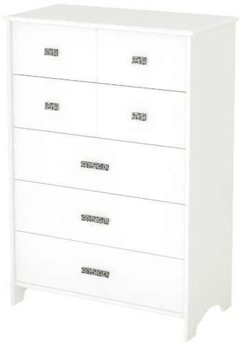 South Shore Tiara Collection 5-Drawer Chest, Pure White