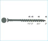 Tyrex DCT8175D #8 x 1-3/4 Decking--Wood to Wood WeathereX #2 Square Drive Screw 1000 Per Tub