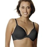 Playtex Women's Side Smoothing Plunge Underwire Bra,Black,44 DD